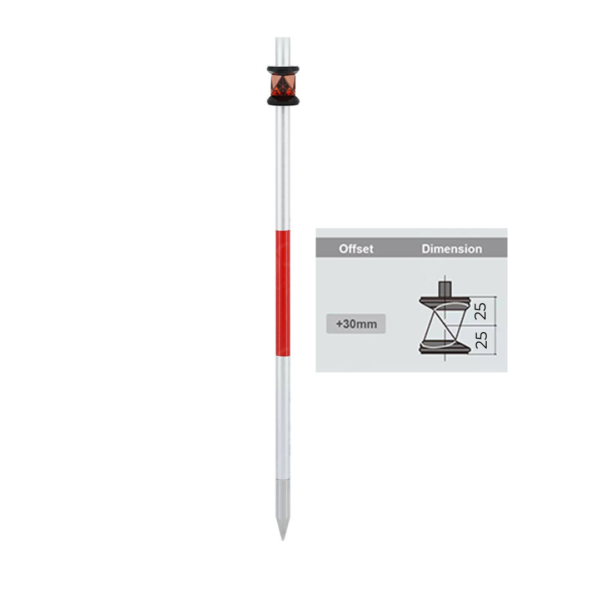 Swiss-Style 360 Prism with Mini Poles - Image 3