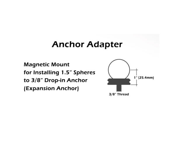 4105-10 Drop-in Anchor Adapter for 1.5" SMR and Ball Reflector - Image 3